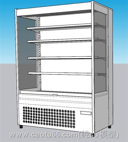 生鲜冷藏柜麻辣烫柜SU模型 1