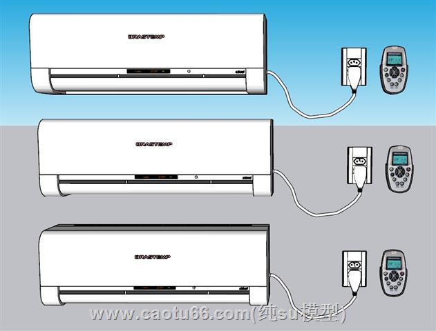 挂式空调内机SU模型