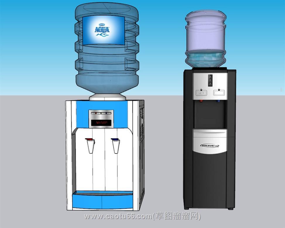 饮水机管线机SU模型 1