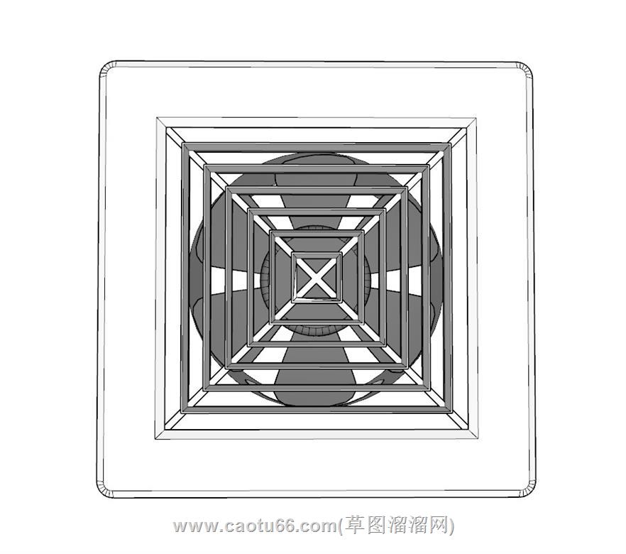 排气扇SU模型 1