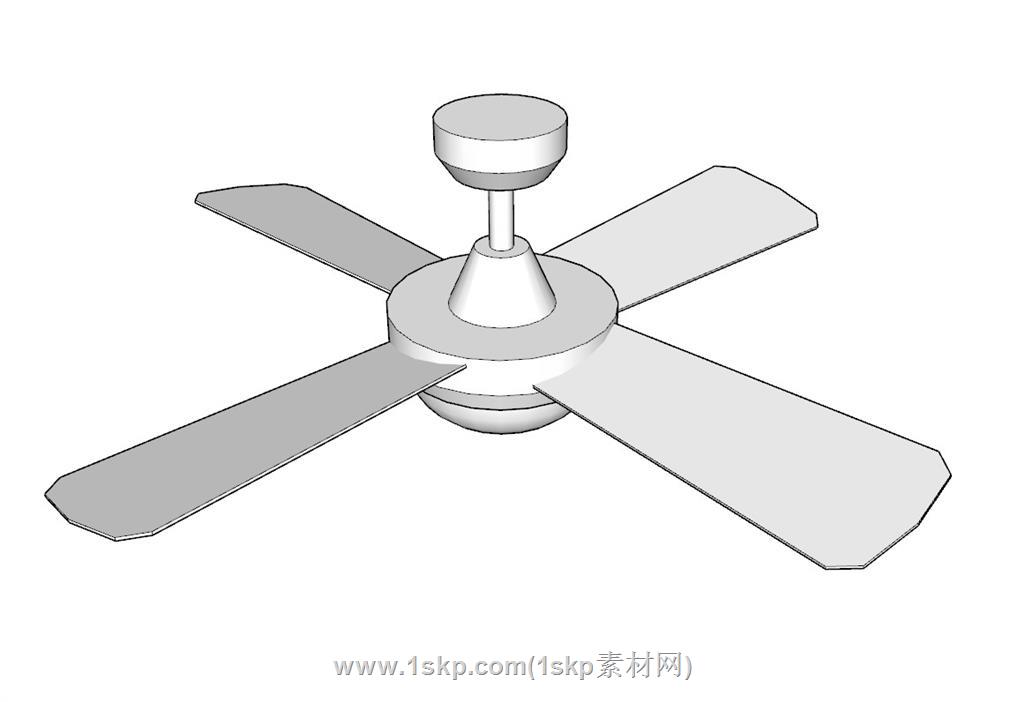 吊扇风扇SU模型 1