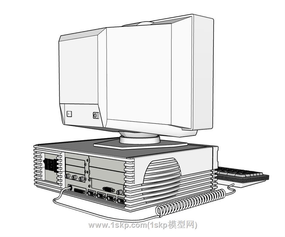 台式机计算机电脑SU模型 3