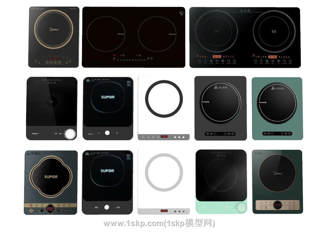 电磁炉SU模型 2