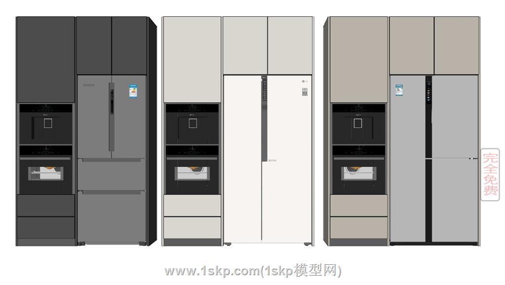 嵌入式冰箱蒸烤一体机 1