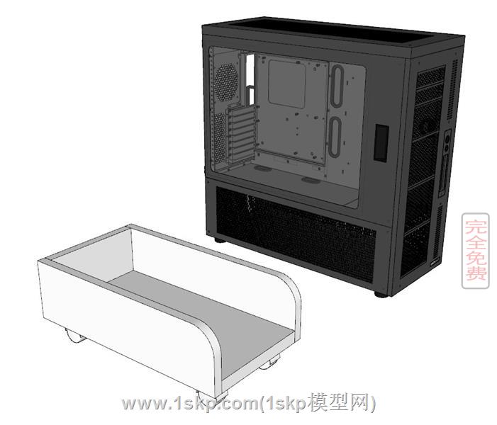 电脑主机托主机车 1