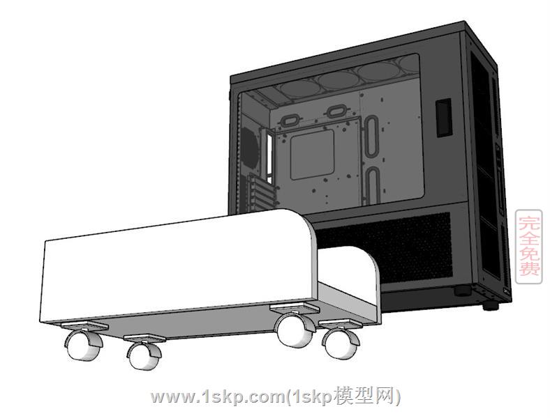 电脑主机托主机车 2