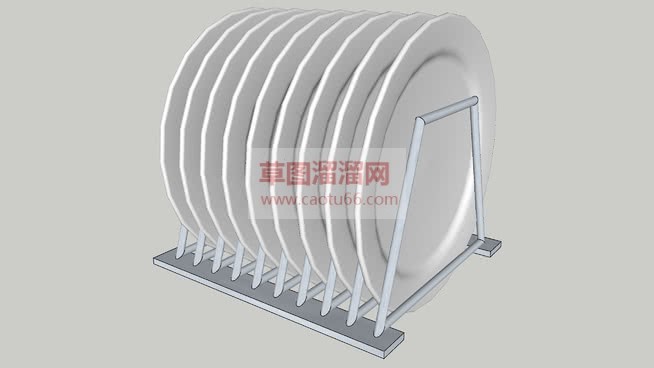 碟子架+不锈SU模型 1