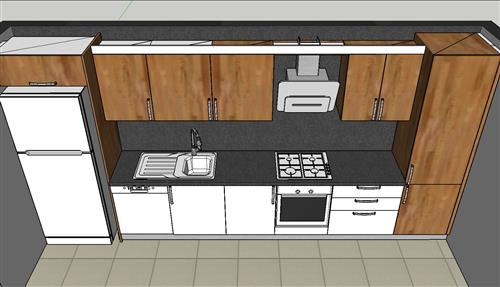 厨房橱柜SU模型 2