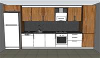 厨房橱柜SU模型 免费sketchup模型下载