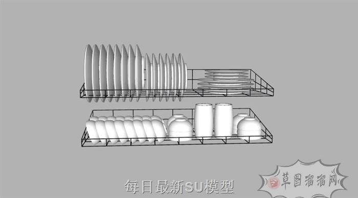 厨房厨具洁具SU模型