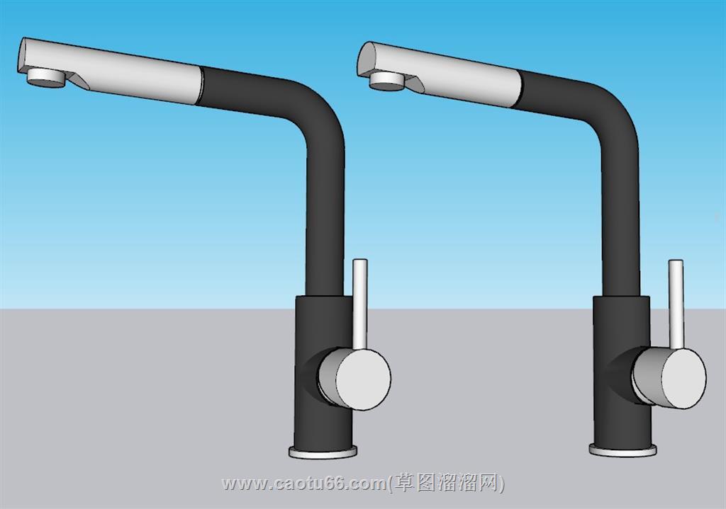 水龙头开关SU模型 1