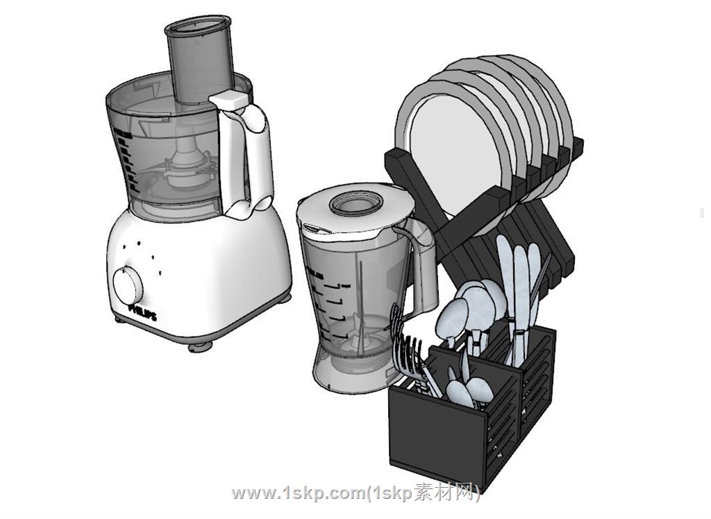 厨具果汁机SU模型 2