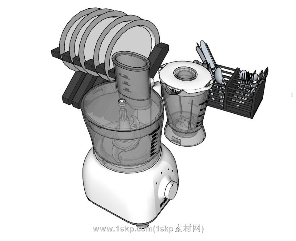 厨具果汁机SU模型 3