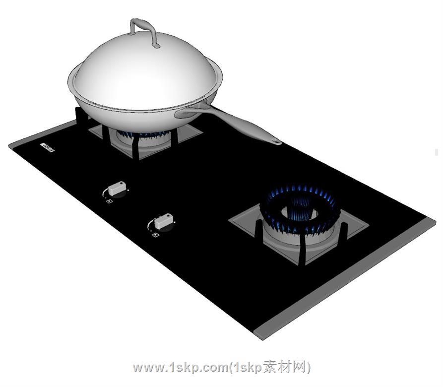 天然气灶灶SU模型 1