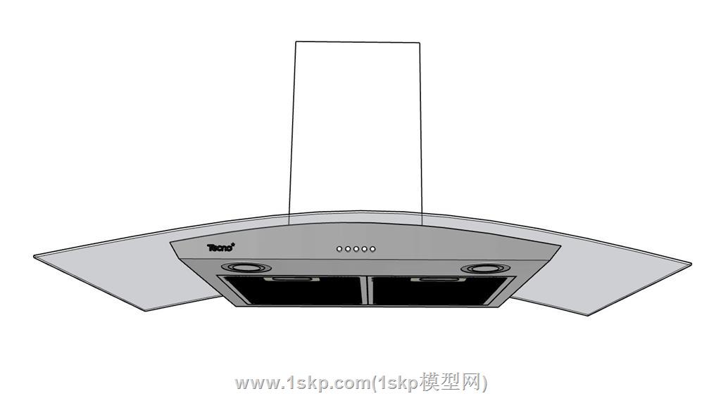 吸油烟机抽油烟机SU模型 1