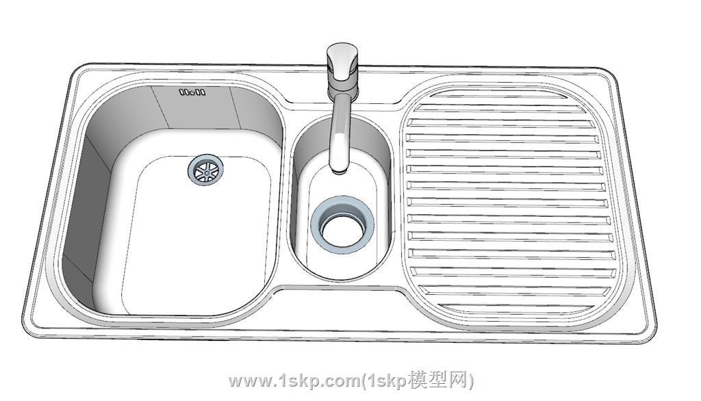 水槽SU模型 3