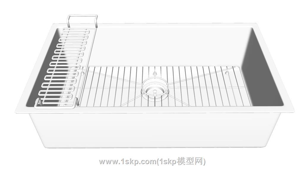 水槽沥水架SU模型 2