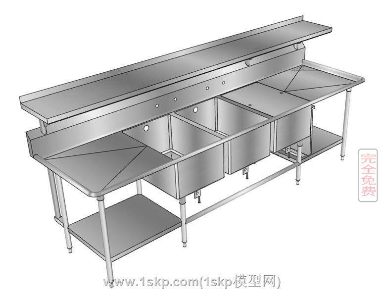 后厨不锈钢水槽 2
