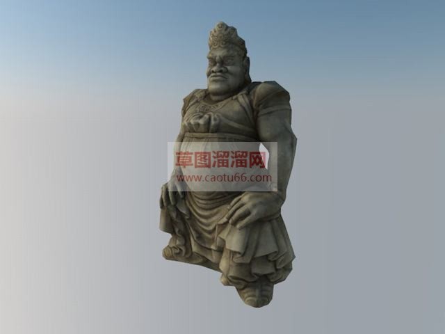 古代大力士人物SU模型 1