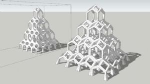 小山丢镂空雕SU模型 免费sketchup模型下载