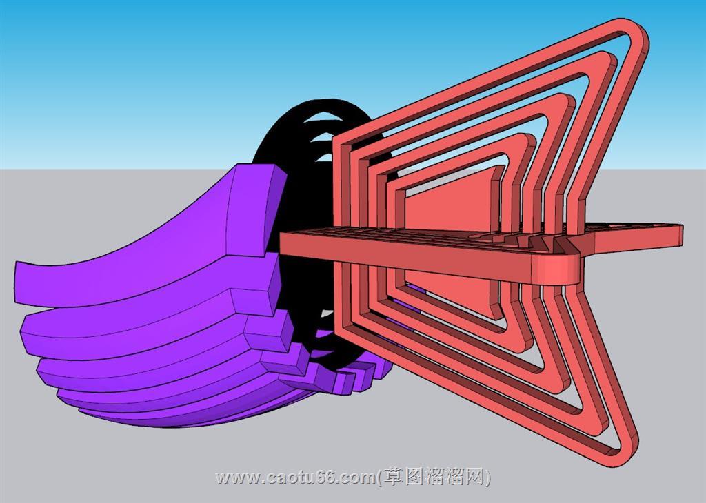 雕塑SU模型 1