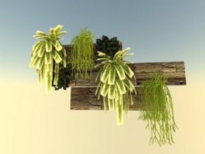 绿植花架+植SU模型 免费sketchup模型下载