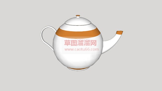 欧式小茶壶免SU模型 1