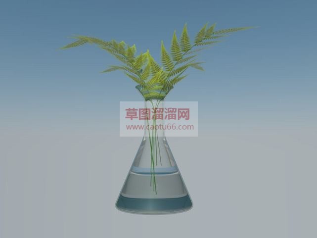 精美的玻璃花SU模型 1