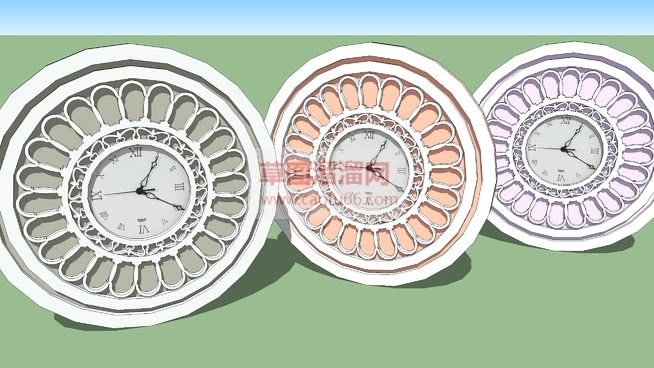 时钟装饰钟网SU模型 1
