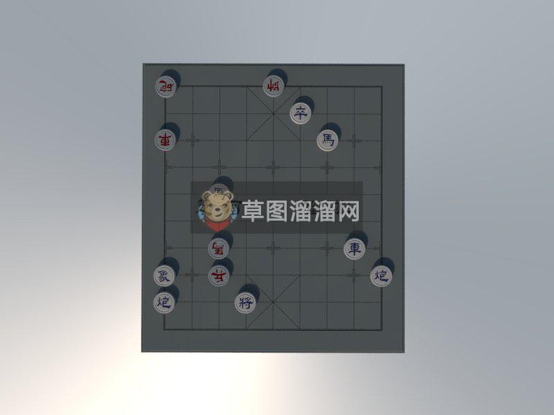 中国象棋棋SU模型 1