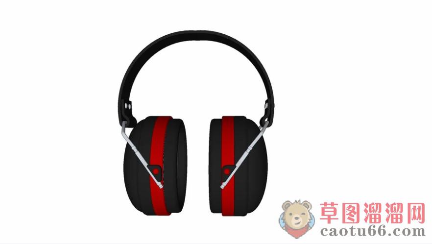 耳机音乐装饰品SU模型 1