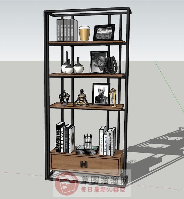 置物架置物柜工艺品SU模型 1