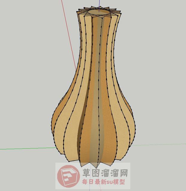 装饰花瓶摆件SU模型 1