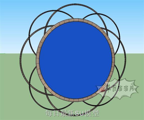 装饰镜子SU模型 1