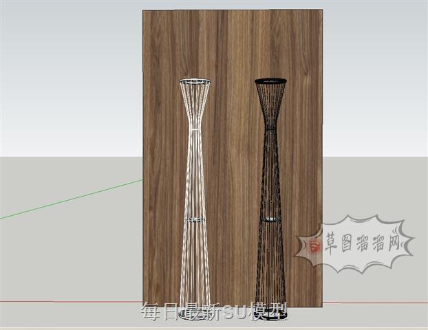 装饰品花瓶摆件SU模型 1