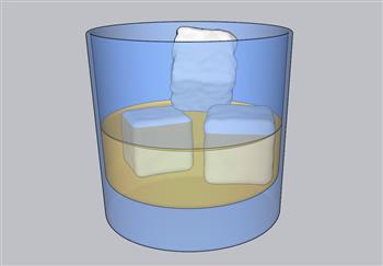 酒杯  冰块