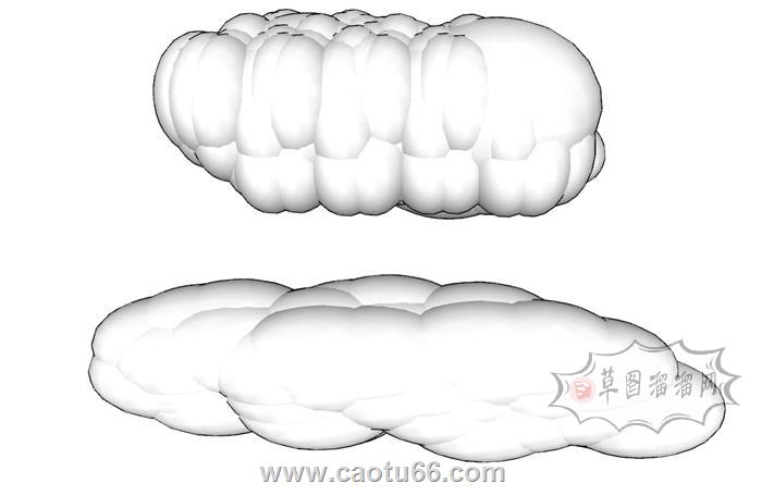 云朵SU模型 1