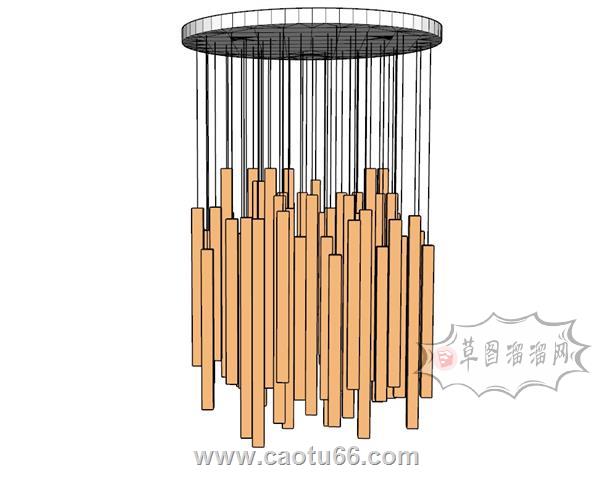 风铃吊饰装饰SU模型 1