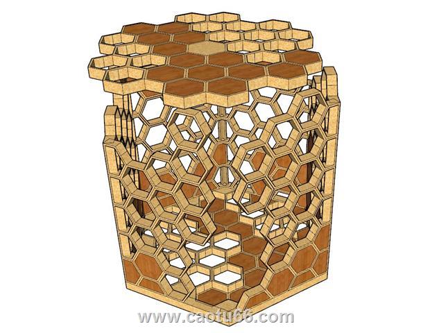 人造蜂窝蜂巢SU模型 1