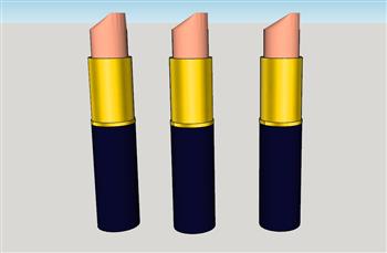 女妆口红唇膏SU模型 免费sketchup模型下载