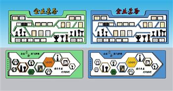 企业 荣誉墙 奖杯