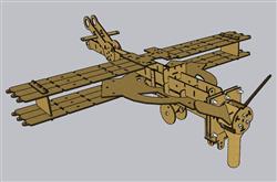 创意装饰飞机SU模型
