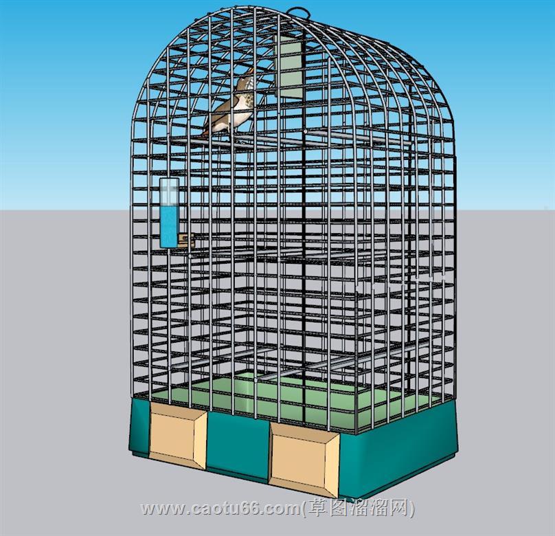 装饰鸟笼SU模型 2