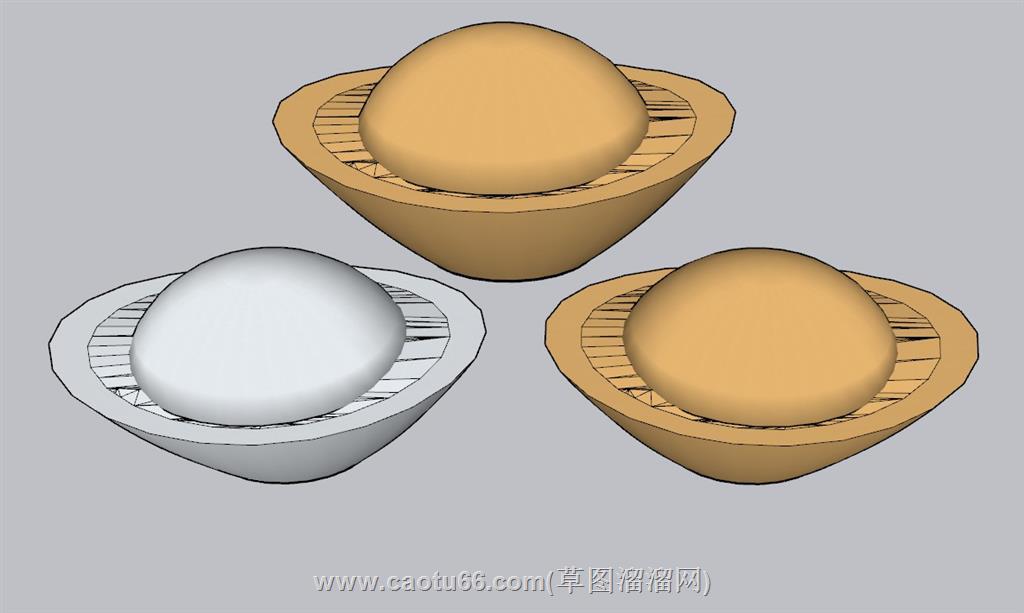 金元宝金子银子SU模型