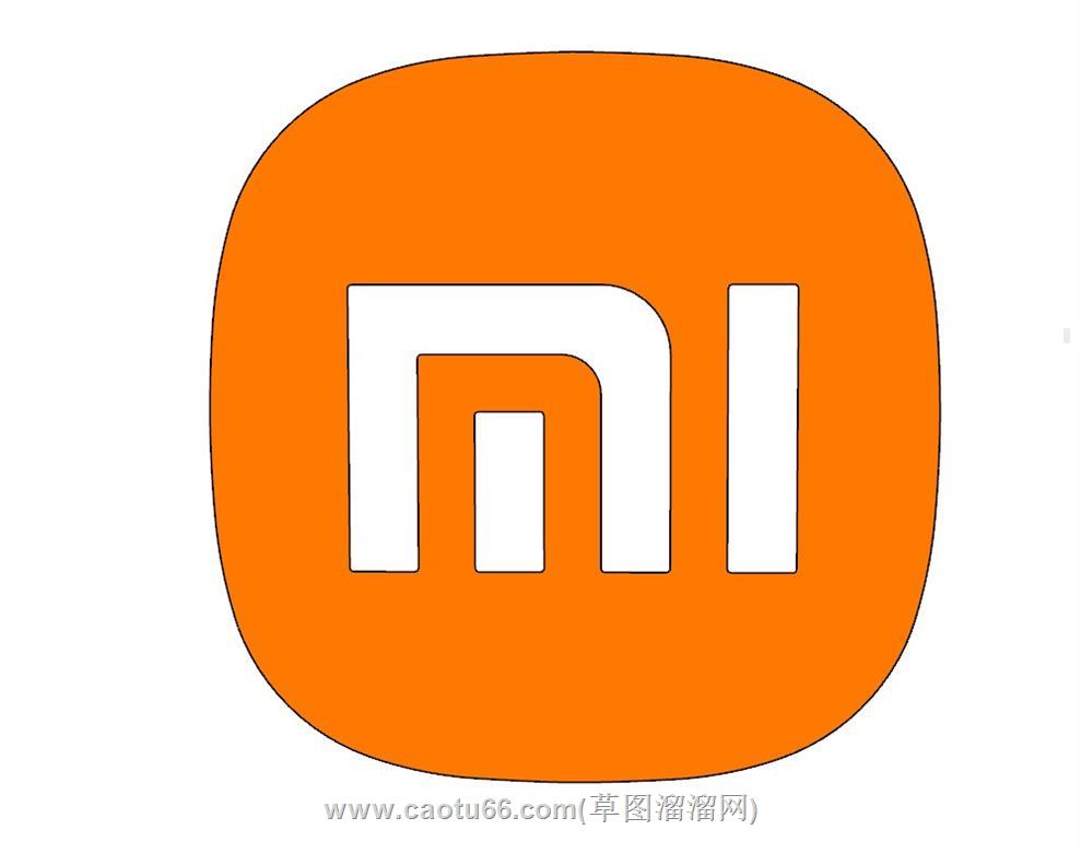 小米logo手机SU模型 1