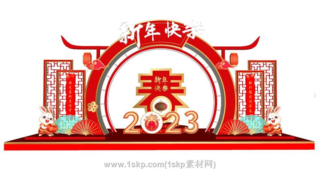 2023年春节美陈SU模型 1