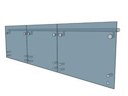 玻璃栏杆SU模型 免费sketchup模型下载