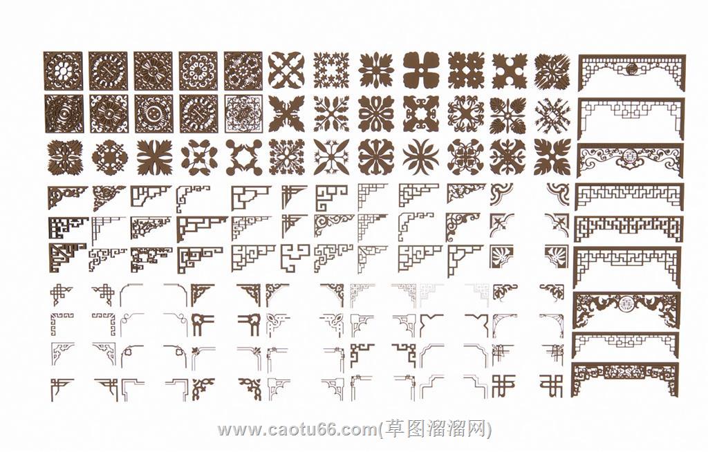 中式雕花集合SU模型 1