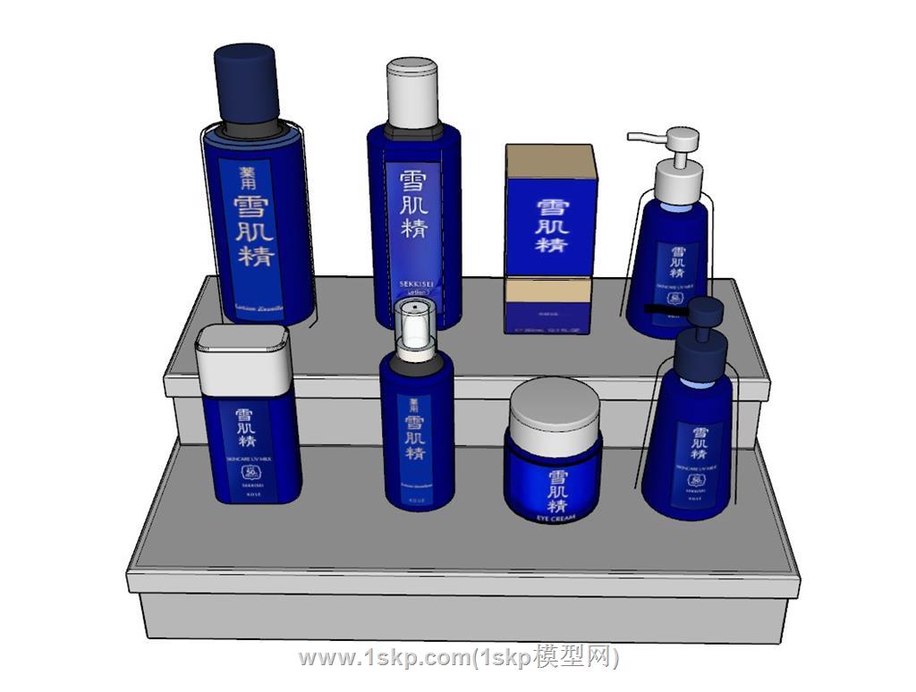 雪肌精防晒霜装饰SU模型 1