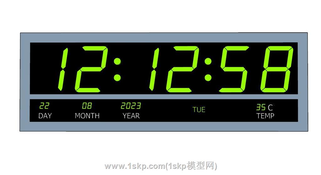 LED电子屏时钟SU模型 1